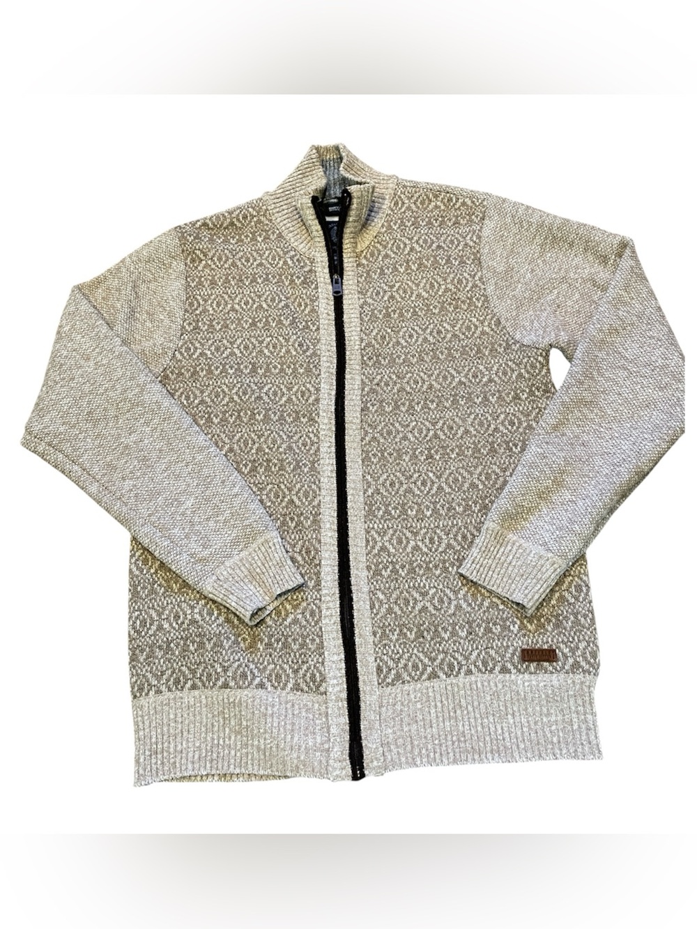 Buffalo David Bitton Men’s Zipperd Cardigan fleece lined Sweater